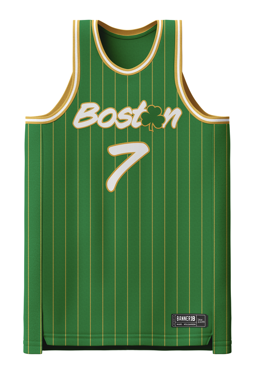 "Boston Pinstripe" Jersey (Embroidered)